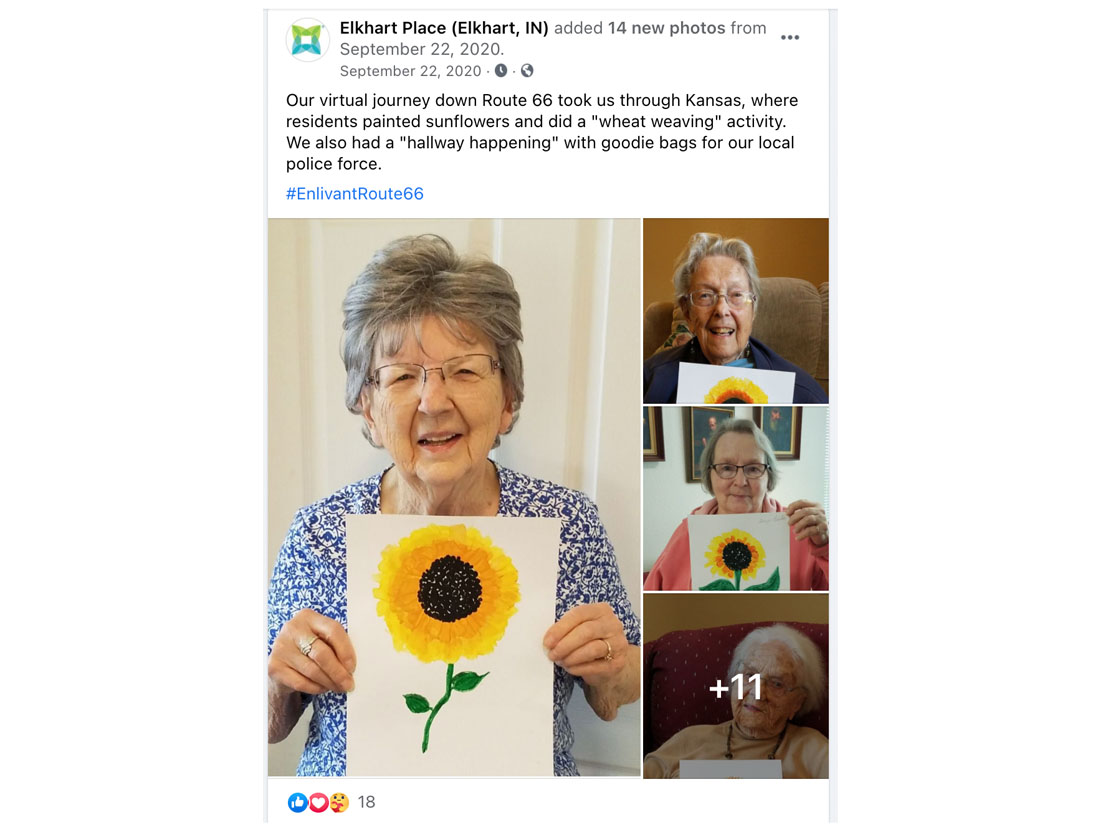 woman holding sunflower painting